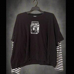 Hot Topic Gothic Milk Long Sleeve Crop Top | Size 5X
